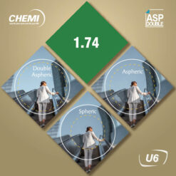 Tròng kính Chemi U6 1.74 Double ASP Siêu Mỏng