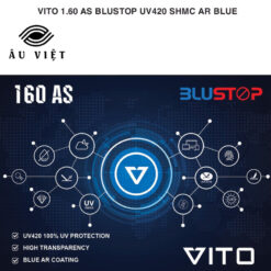 Tròng Kính Chiết Xuất 1.60 AS Vito Blustop Chống Ánh Sáng Xanh